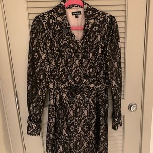 Bebe Lace trench coat